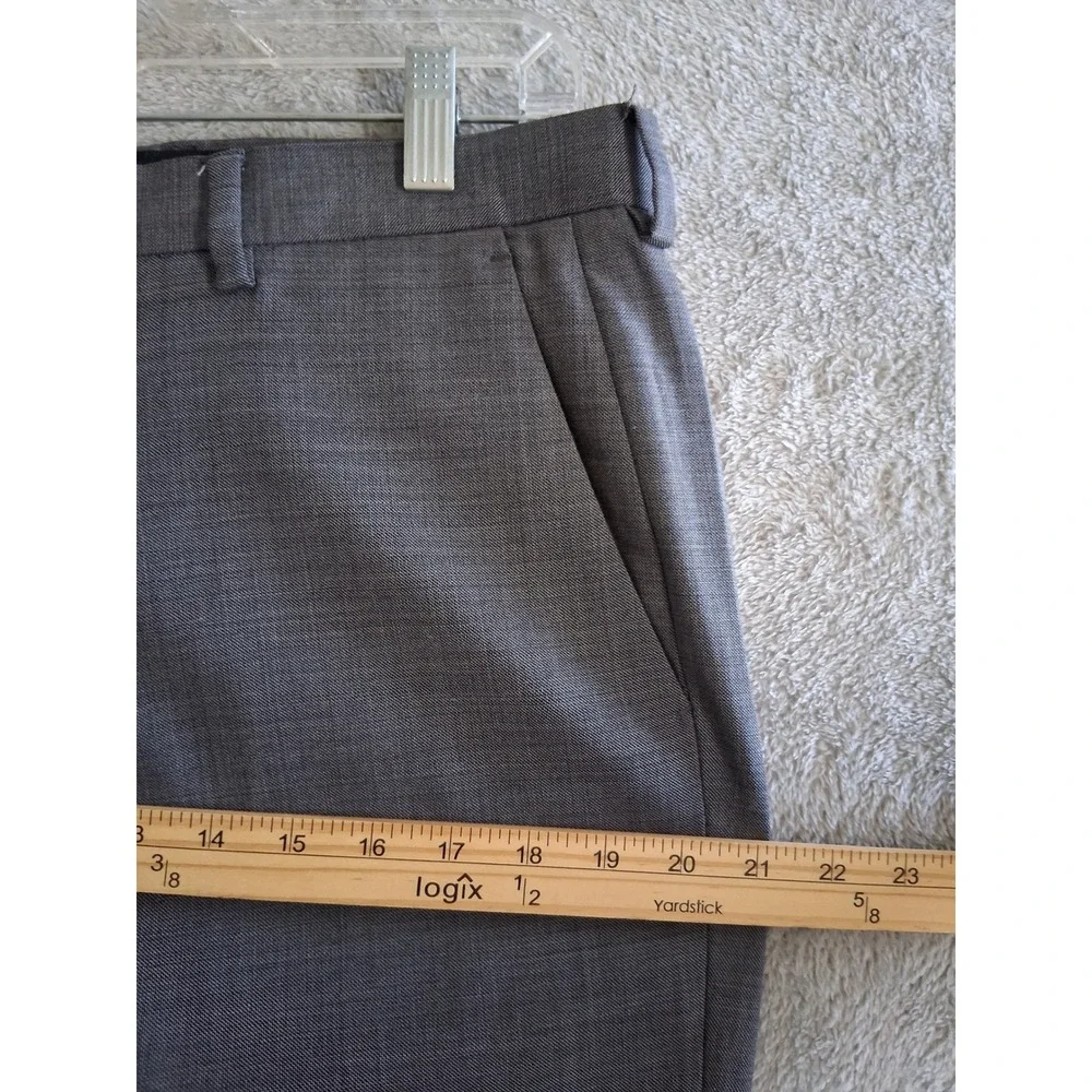 J.Crew Ludlow Pants 34x30 Grey Four Season Wool Flat Front Preppy Office Classic